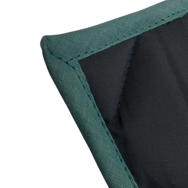 Thermomatte schwarz - Band dunkelgrün